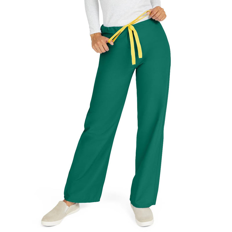 AngelStat Unisex Reversible Scrub Pants with Drawstring Waist, Hunter, Size 4XL, Angelica Color Code, 1/EA  (600NHG4XL-CA) Each