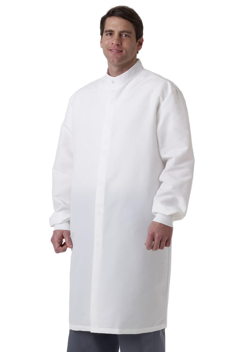 Unisex Barrier Lab Coat without Pockets, White, Size XS, 1/EA  (6623BQWNPXS) Each