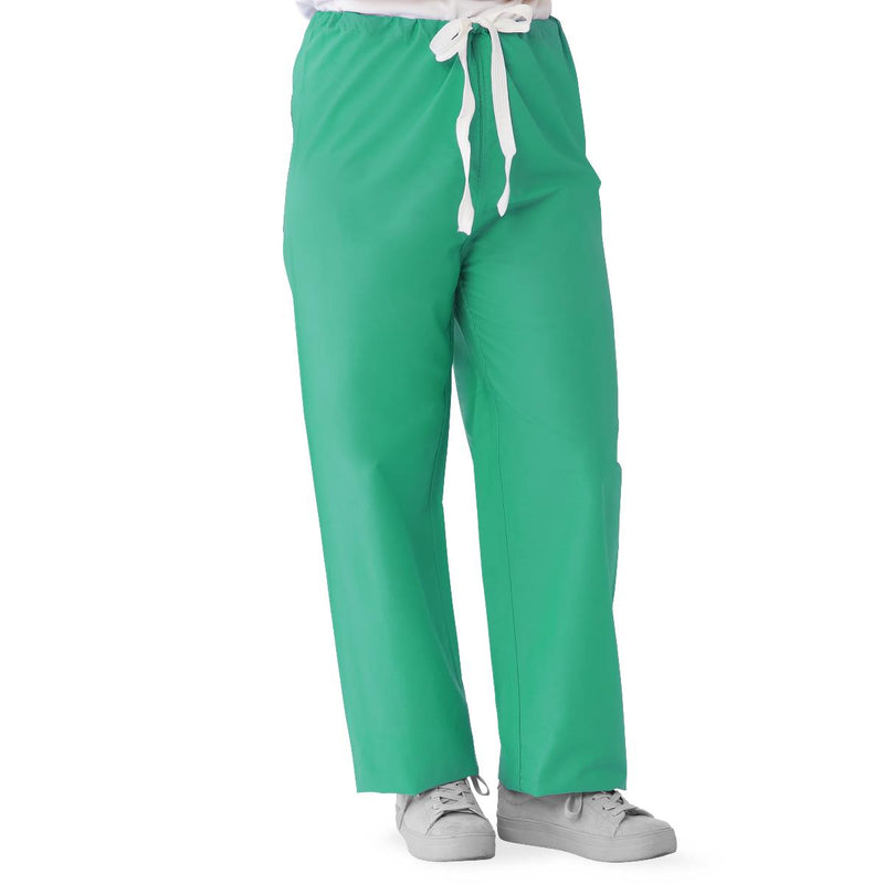 Encore Unisex Reversible Drawstring Scrub Pants with Medline Color-Coding, Size XL Regular Inseam, Jade, 1/EA  (700PTJXL-CM) Each