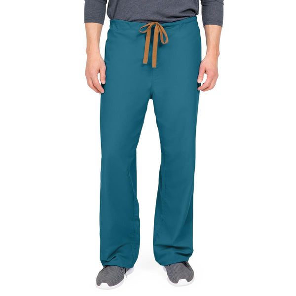 PerforMAX Unisex Reversible Scrub Pants with Front Drawstring, Caribbean Blue, Regular Inseam, Size S, Angelica Color Code, 1/EA  (800JCBS-CA) Each