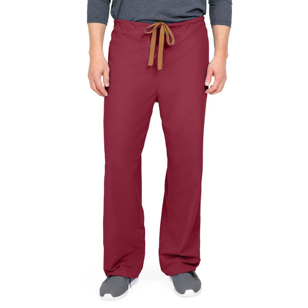 PerforMAX Unisex Reversible Scrub Pants with Front Drawstring, Wine, Regular Inseam, Size XL, Angelica Color Code, 1/EA  (800JWNXL-CA) Each