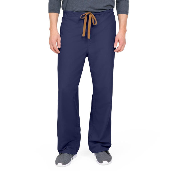 PerforMAX Unisex Reversible Scrub Pants with Front Drawstring, Navy, Regular Inseam, Size L, Angelica Color Code, 1/EA  (800NNTL-CA) Each