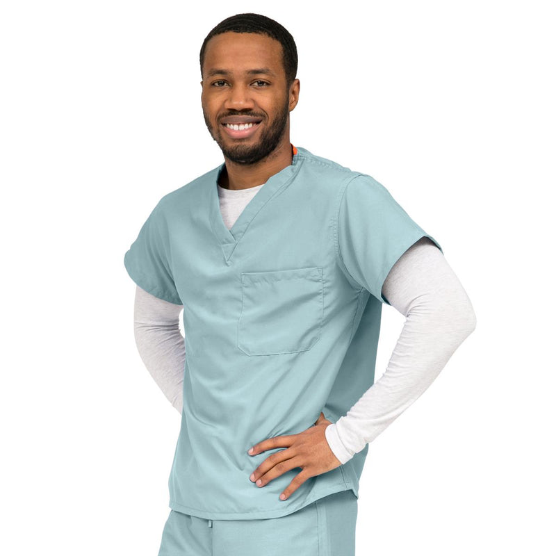 PerforMAX Unisex Reversible V-Neck Scrub Top with 2 Pockets, Misty, Size 5XL, Angelica Color Code, 1/EA  (810NTZ5XL-CA) Each