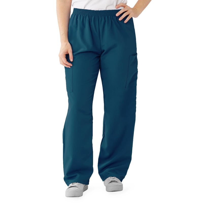 PerforMAX Unisex Elastic Waist Scrub Pants, Size 2XL Regular Inseam, Caribbean Blue, 1/EA  (850JCBXXL) Each