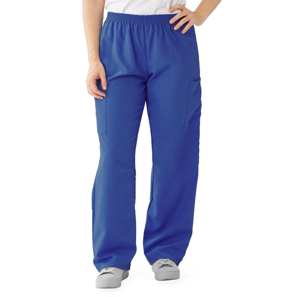 PerforMAX Unisex Elastic Waist Scrub Pants, Size XL Regular Inseam, Royal Blue, 1/EA  (850JRLXL) Each