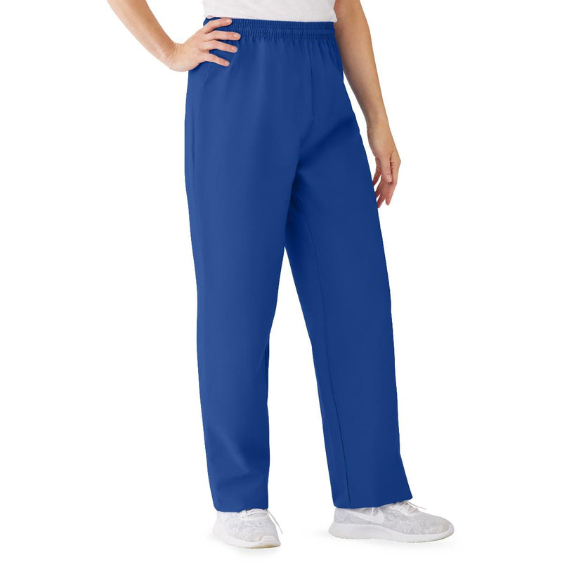 AngelStat Women's Elastic Waist Scrub Pants with Drawstring, Size XL, Sapphire, 1/EA  (854NHTXL) Each