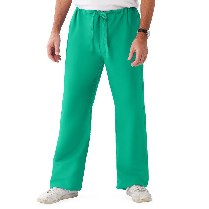 ComfortEase Unisex Reversible Scrub Pants with Drawstring Waist, Jade, Regular Inseam, Size S, Medline Color Code, 1/EA  (900JTJS-CM) Each