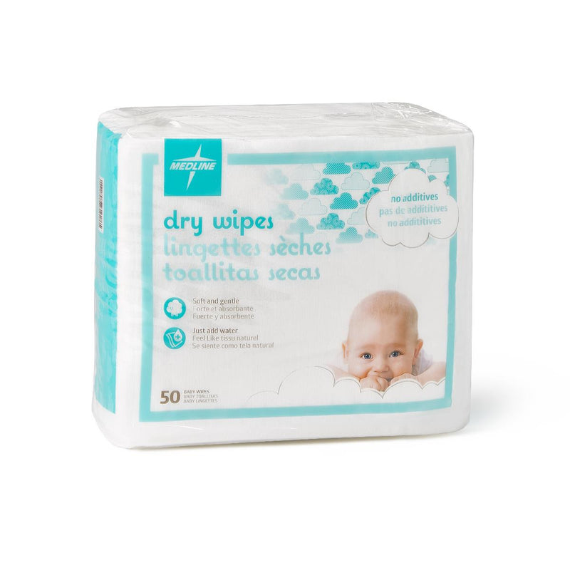 Ultrasoft Disposable Dry Cleansing Cloths, Retail Packaging, Baby, 10" x 12", 50/Bag, 500/CS (BBYSOFT1013) Case of 500