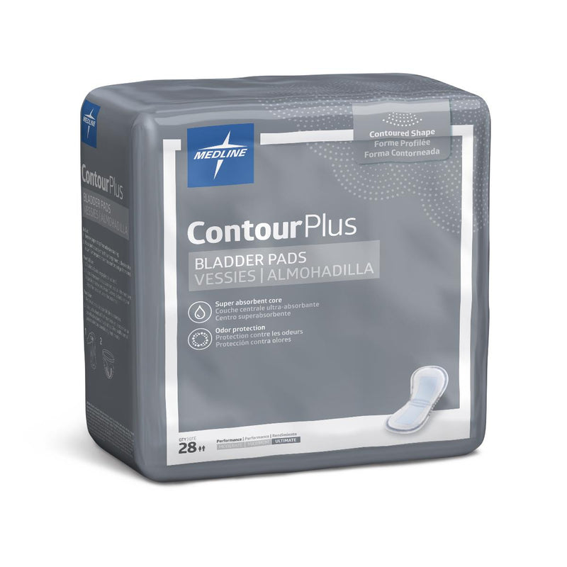 ContourPlus Bladder Control Pad for Incontinence, Ultimate, 8" x 17", 28/BG (BCPE03Z) Bag of 28