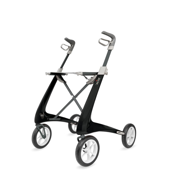 Carbon Fiber Rollator with 16.5" W x 24" H Regular Seat, Black, 1 EA (BYA100MDBK) Each