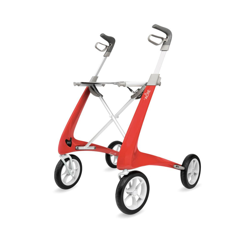 Carbon Fiber Rollator with 16.5" W x 24" H Regular Seat, Red, 1 EA (BYA100MDR) Each