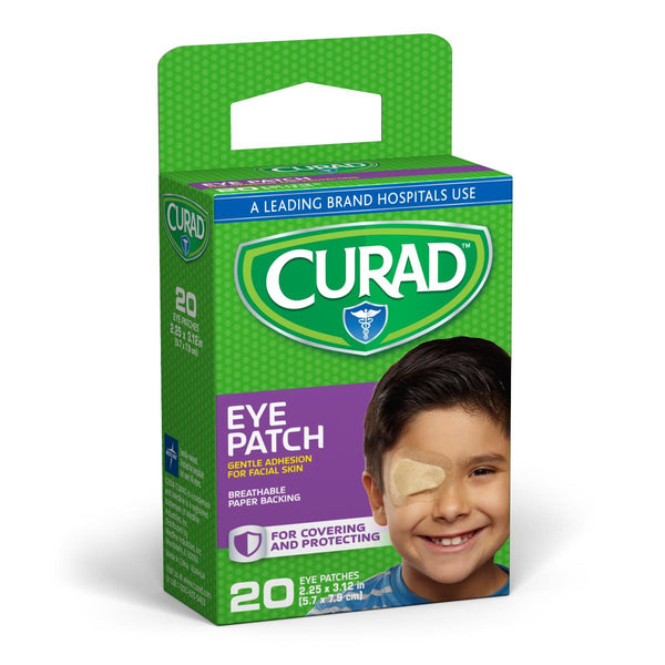 CURAD Adhesive Eye Patch, 2.25" x 3.12", Beige, 24/CS  (CUR136103RB) Case of 24