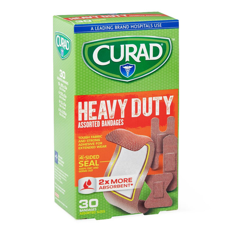 CURAD Heavy Duty Bandages, Assorted Sizes, 24/CS  (CUR14924RB) Case of 24