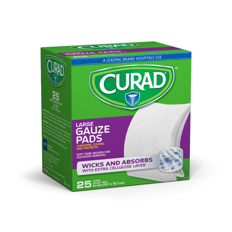 CURAD Sterile Pro-Gauze Pad, 4" x 4", 25/Box, 24/CS  (CUR20445RBI) Case of 24