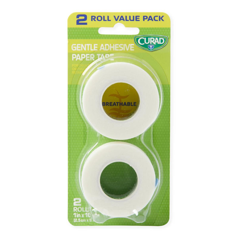 CURAD Gentle Adhesive Paper Tape for Sensitive Skin, 1" x 10 yd., 24/CS  (CUR26002NRBC) Case of 24