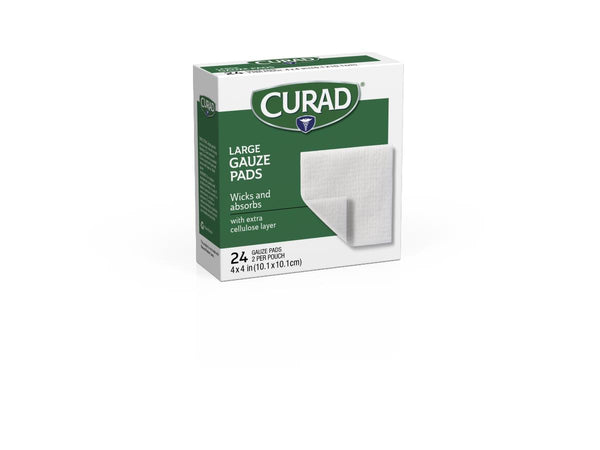 CURAD Sterile Pro-Gauze Pad, 4" x 4", 4 Ply, 24/Box, 24/CS  (CUR26444) Case of 24