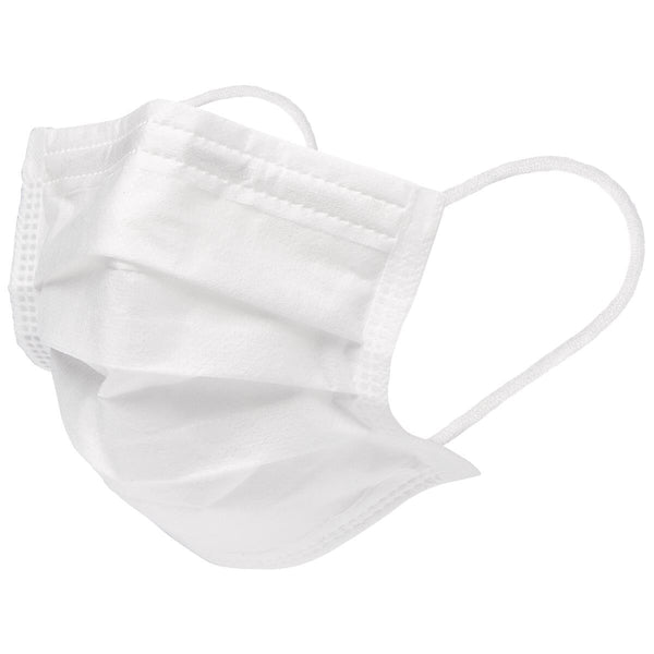 ASTM Level 1 Face Mask with Ear Loops, White, Size XS, 600/CS (CUR380) Case of 600