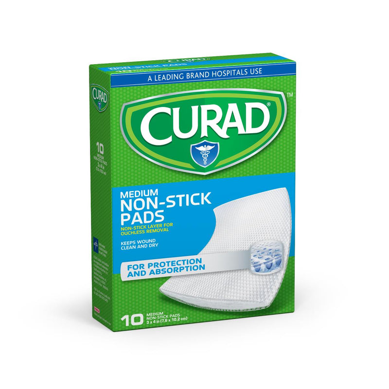 CURAD Sterile Nonstick Pad, 3" x 4", 10/Box, 12/CS  (CUR47397RB) Case of 12