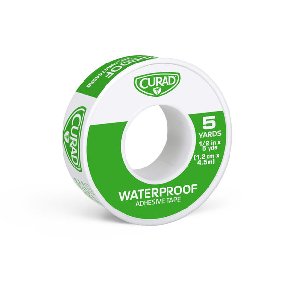 CURAD Waterproof Adhesive Tape, 1/2" x 5 yd., 24/CS  (CUR47440RB) Case of 24