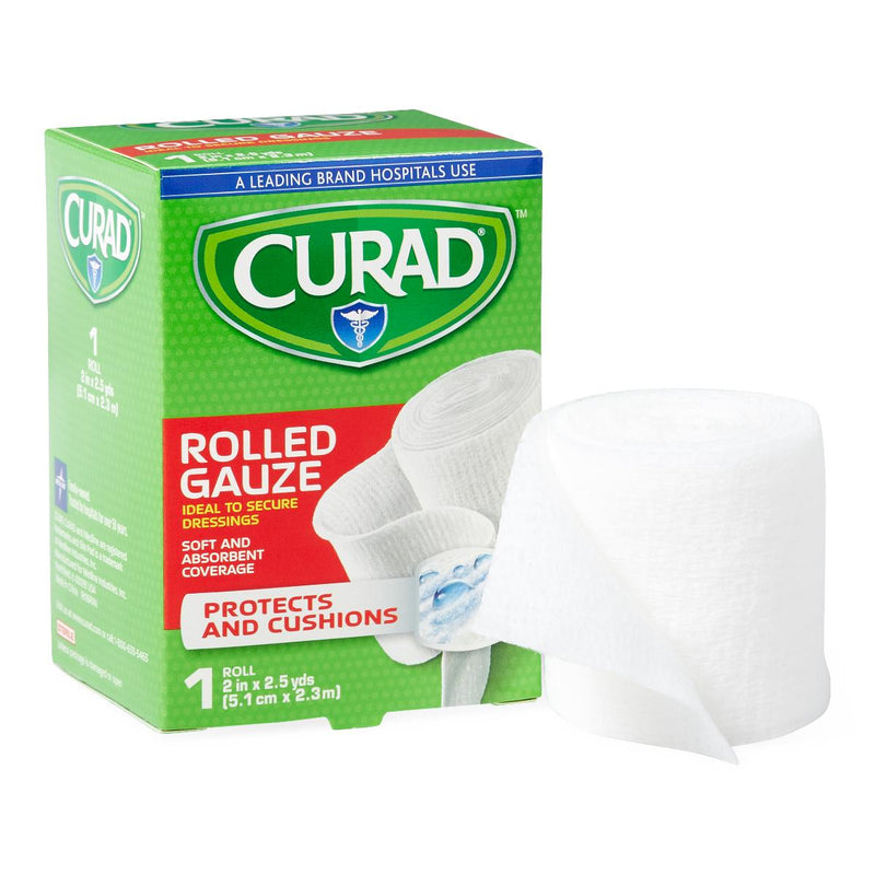 CURAD SoothePlus Prosorb Rolled Gauze, 2" x 2.5 yd., 24/CS  (CUR48439RB) Case of 24