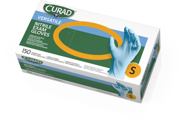 CURAD Textured Nitrile Exam Gloves, Size S, 1500/CS (CUR9314) Case of 1500