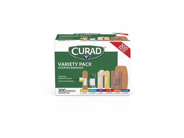 CURAD Variety Pack Assorted Bandages, 1/BX (CURCC300NTH) Box of 1