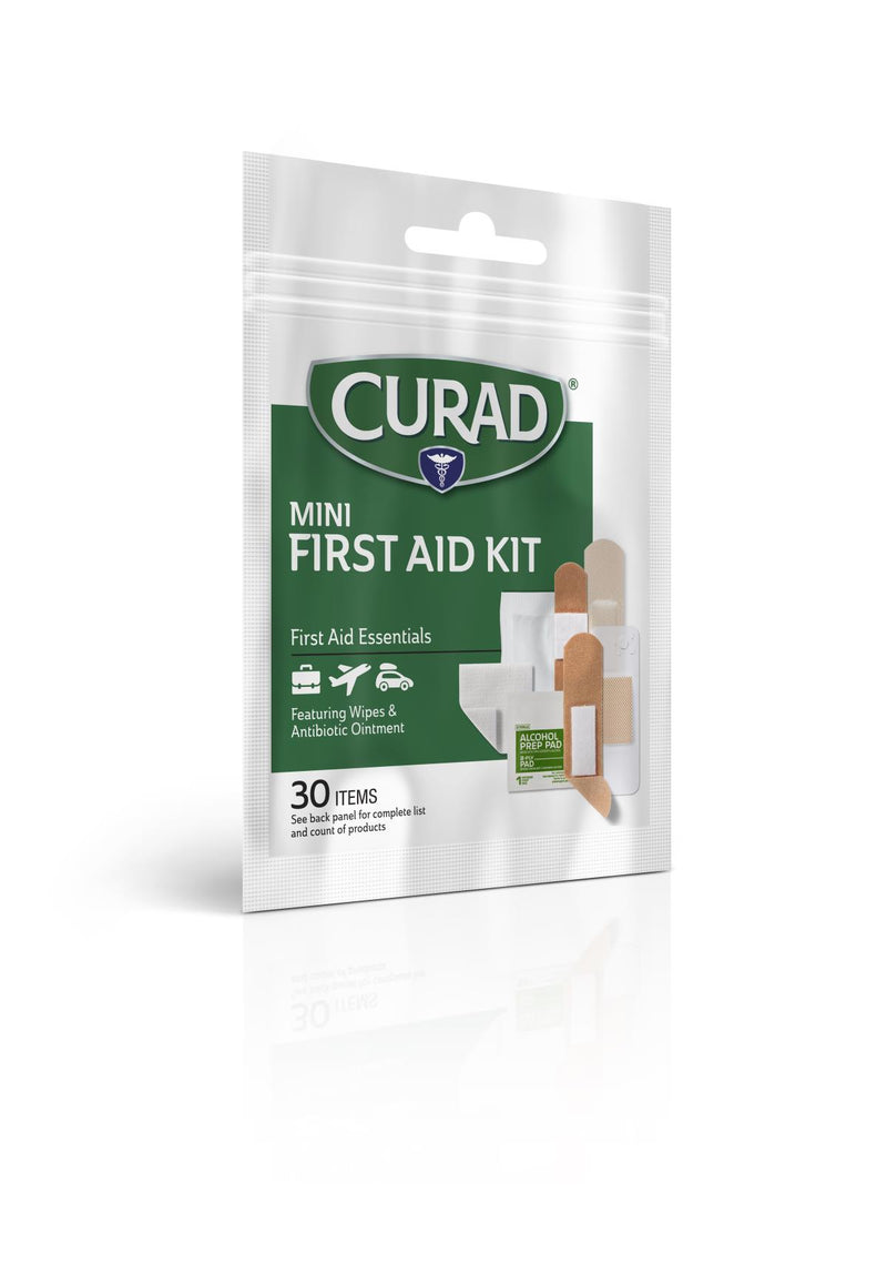 CURAD Mini First Aid Kit, 30 Pieces, 48/CS (CURFAK30) Case of 48 ...