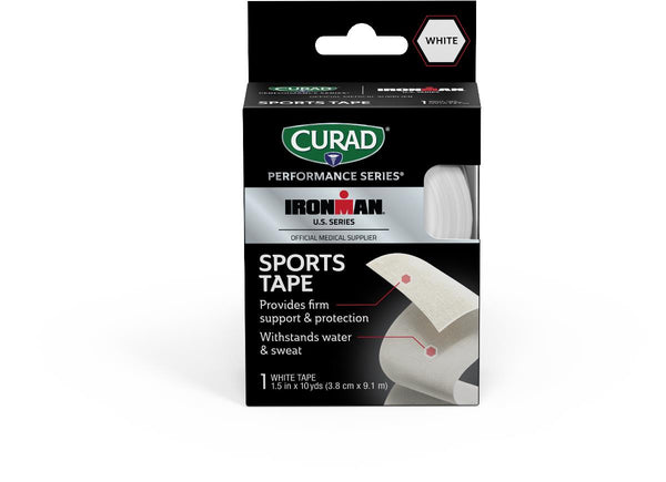 CURAD Performance Series IRONMAN Extra-Strength Sports Tape, 1.5" x 10 yd., 24/CS  (CURIM26315) Case of 24