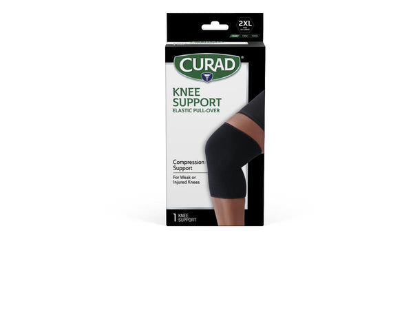 CURAD Pull-Over Knee Support, Elastic, Size 2XL, 9", Retail Packaging, 4 Supports/Case, 4/CS (CURORT2312X) Case of 4