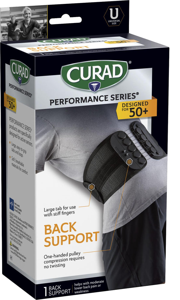 Back Support with Low-Friction Pulley System, Senior, Universal Size, 4/CS (CURSR22800D) Case of 4