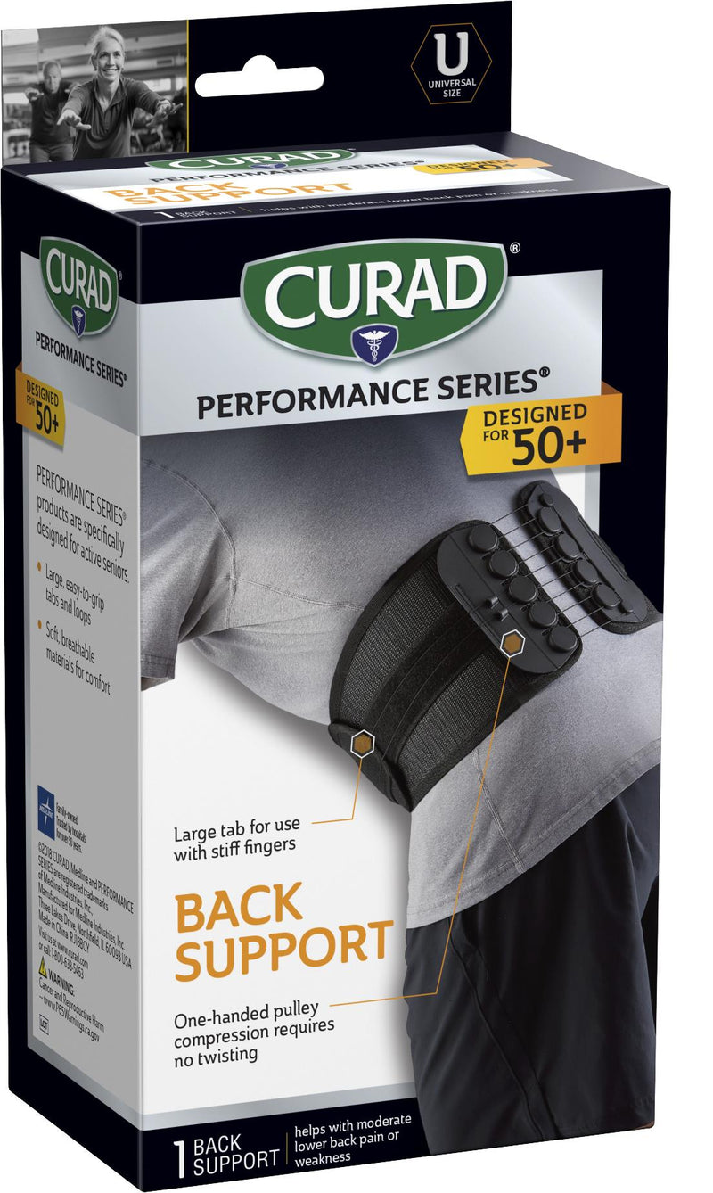 Back Support with Low-Friction Pulley System, Senior, Universal Size, 4/CS (CURSR22800D) Case of 4