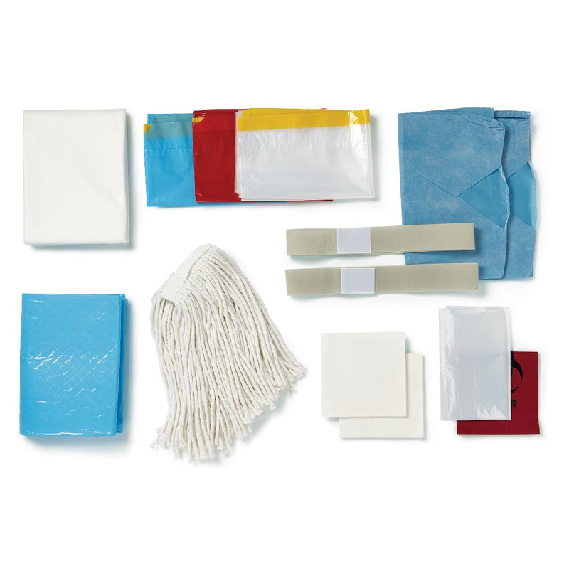 QuickSuite Complete OR Turnover Kit with Standard Sheet, Rayon Mop Head, 10/CS  (DYKQSUITEB) Case of 10