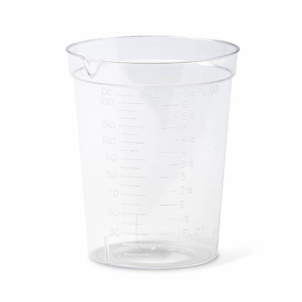 Deluxe Urinalysis Container, Clear Plastic, No Lid, 6 oz., 500/CS  (DYND30100) Case of 500