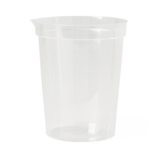 Deluxe Urinalysis Container, Clear Plastic Lid, 6 oz., 500/CS  (DYND30102) Case of 500