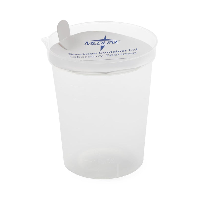 Deluxe Urinalysis Container, Polypropylene Lid, 6 oz., 500/CS  (DYND30103) Case of 500