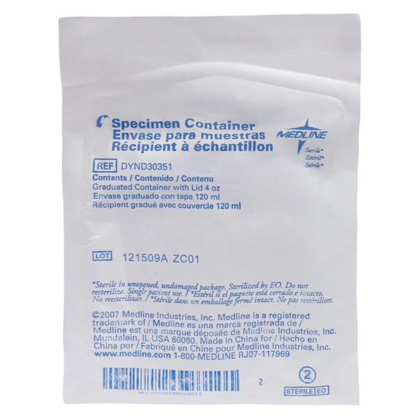 OR Sterile Specimen Container, 4.5 oz., 100/CS  (DYND30351) Case of 100