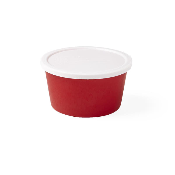 Stool  Specimen  Container  with  Snap  Lid,  Red, 250/CS  (DYND30510) Case of 250