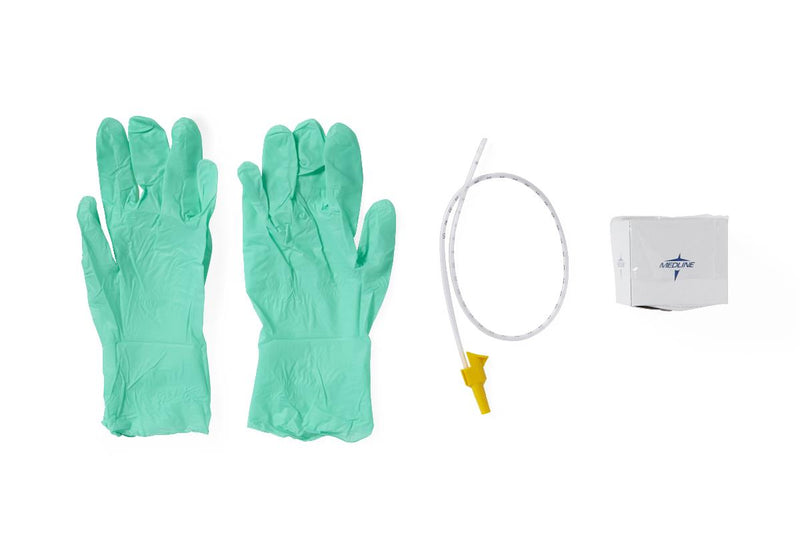 Suction Catheter Kit with 2 Gloves, Whistle Tip, 12 Fr, 1/EA  (DYND40971H) Each