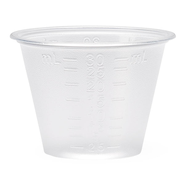 Graduated Plastic Medicine Cup, 30 mL, Graduated in Milliliters only, 5000/CS (DYND70000) Case of 5000