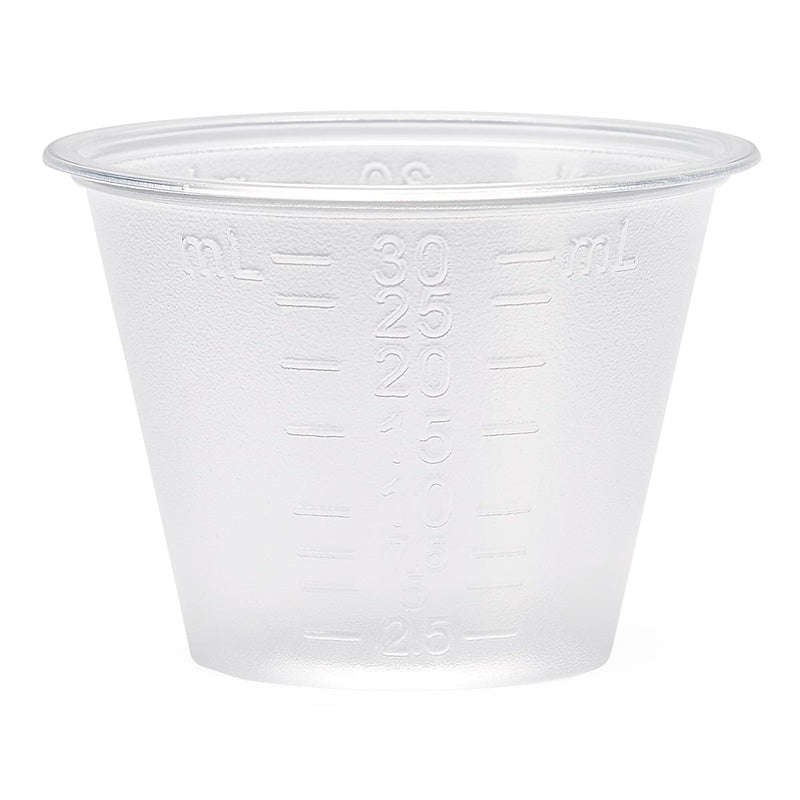 Graduated Plastic Medicine Cup, 30 mL, Graduated in Milliliters only, 5000/CS (DYND70000) Case of 5000
