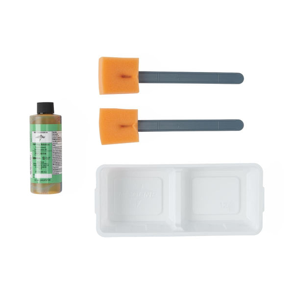 PVP Paint Sponge Stick with 2 Compartment Tray, Sterile, 20/CS (DYND70288S) Case of 20