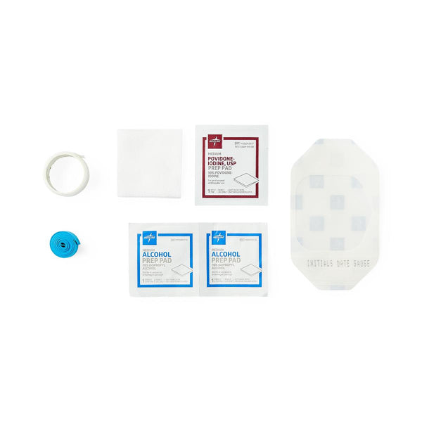 8-Piece IV Start Kit with 2 Alcohol Prep Pads, 1 PVP Prep Pad, 100/CS  (DYND74083) Case of 100