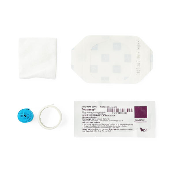 6-Piece IV Start Kit with 1 Prevantics Mini Swabstick, 100/CS (DYND74273) Case of 100
