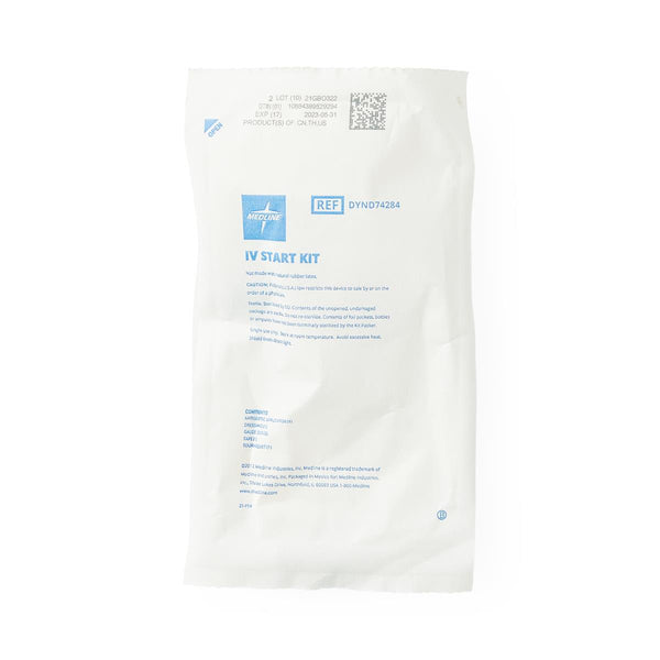 IV Start Kit with ChloraPrep Applicator, Blue 3/4" x 18" Tourniquet, 100/CS (DYND74284) Case of 100