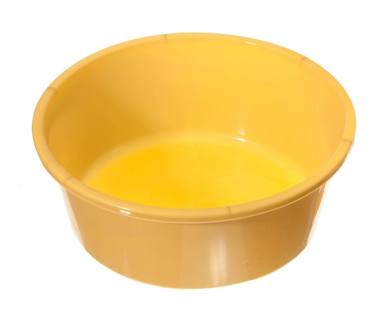 Round Plastic Washbasin, Gold, 4.25" x 10.75", 5 qt., 50/CS  (DYND80311) Case of 50