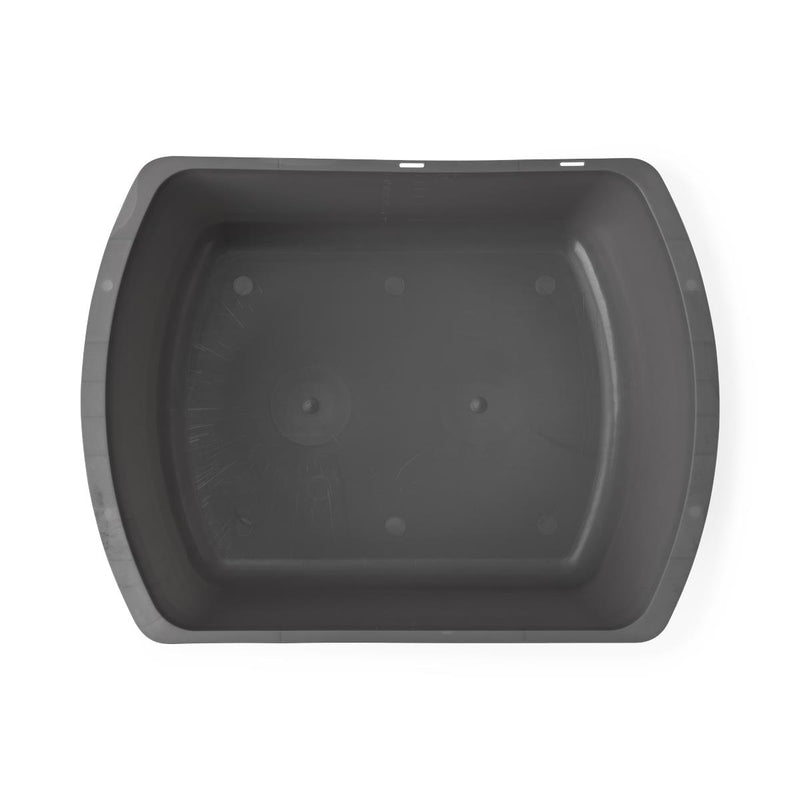 Rectangular Washbasin, 7.5 qt., Graphite, 10"L x 13.5"W x 4.75"H, 1 EA (DYND80342H) Each