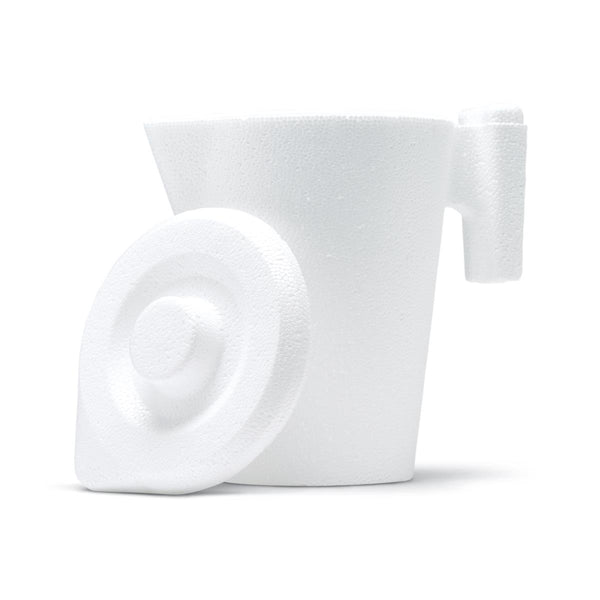 Bedside Foam Pitcher, Handle and Lid, Plastic Liner, 32 oz., 50/CS  (DYND80412) Case of 50