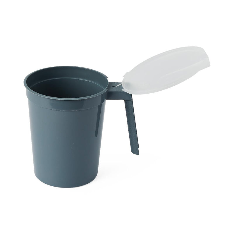 Noninsulated Plastic Pitcher with Handle and Lid, Graphite, 1,000 cc, 100/CS  (DYND80535) Case of 100