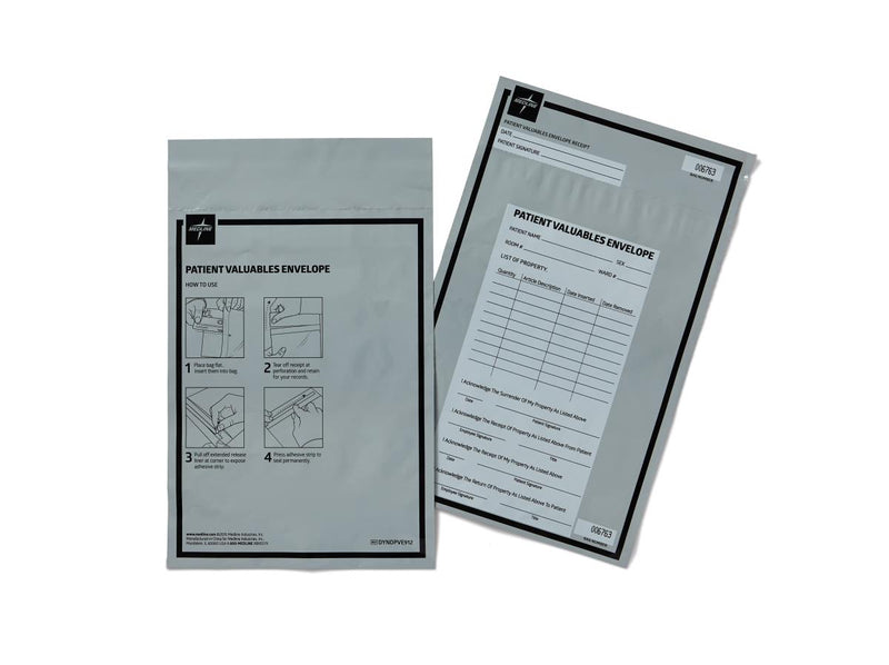 Patient  Valuables  Bag,  2.8  MIL,  9.25"  x  14.5", 1000/CS  (DYNDPVE912) Case of 1000