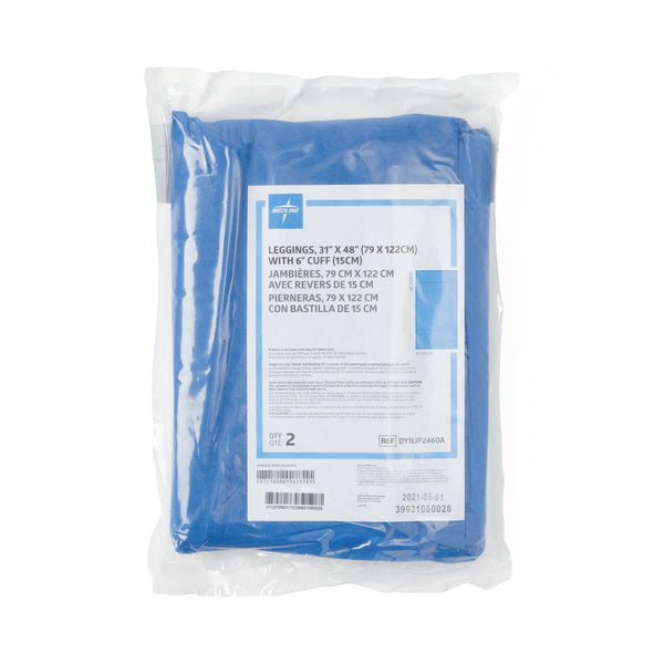 Sterile Leggings with 6" Cuff, 31" x 48", Pair, 20/CS (DYNJP2460A) Case of 20